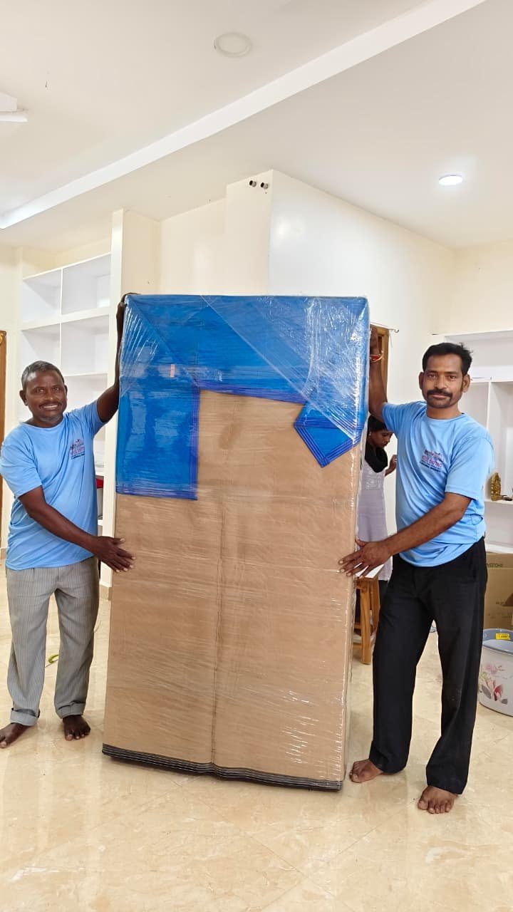 Loading and unloading crew at work for Aadhya Packers and Movers