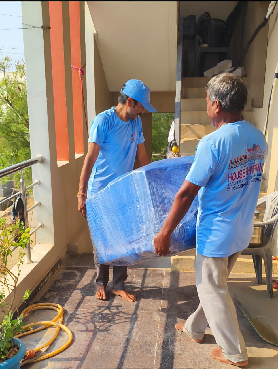 Appliances packed and secured by Aadhya Packers and Movers