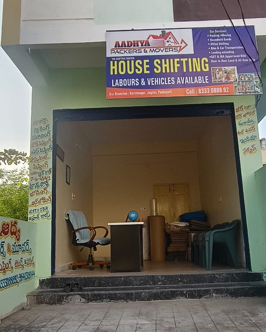 Aadhya Packers and Movers branch office in Peddapalli, Telangana